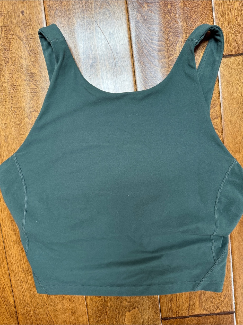 Lululemon Align High Neck  Cropped Tank Top - Dark Green 10
